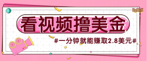 福利贴！ 国外无脑看直播撸美金项目，多账号操作，可收益放大，每分钟最高赚取2.8美元！-上进公社